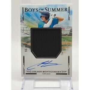 2025 Panini Boys of Summer Colson Montgomery Jumbo Jersey Patch Auto 96/99 SP